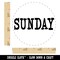 Sunday Text Self-Inking Rubber Stamp for Stamping Crafting Planners